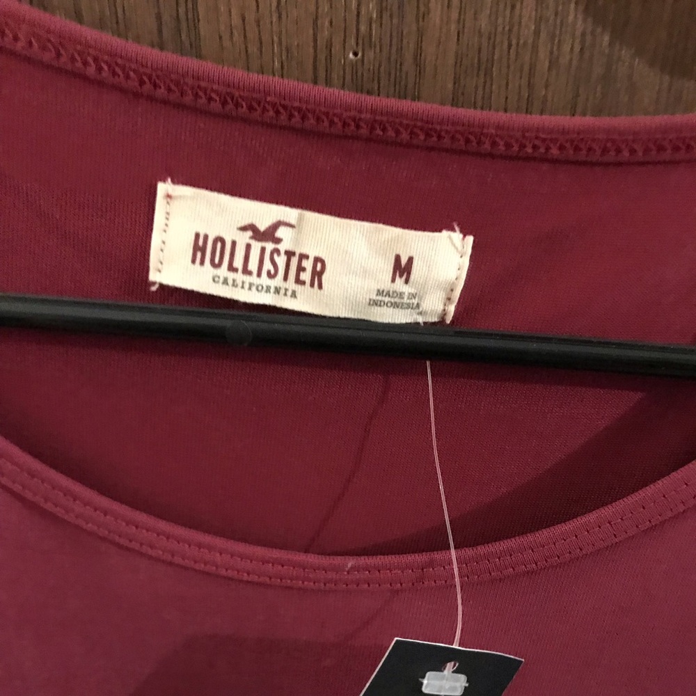 Maroon Hollister Bell Long Sleeve Top - Picture 7 of 8